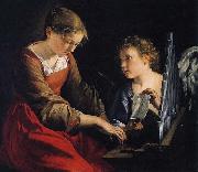 Orazio Gentileschi, Saint Cecilia with an Angel